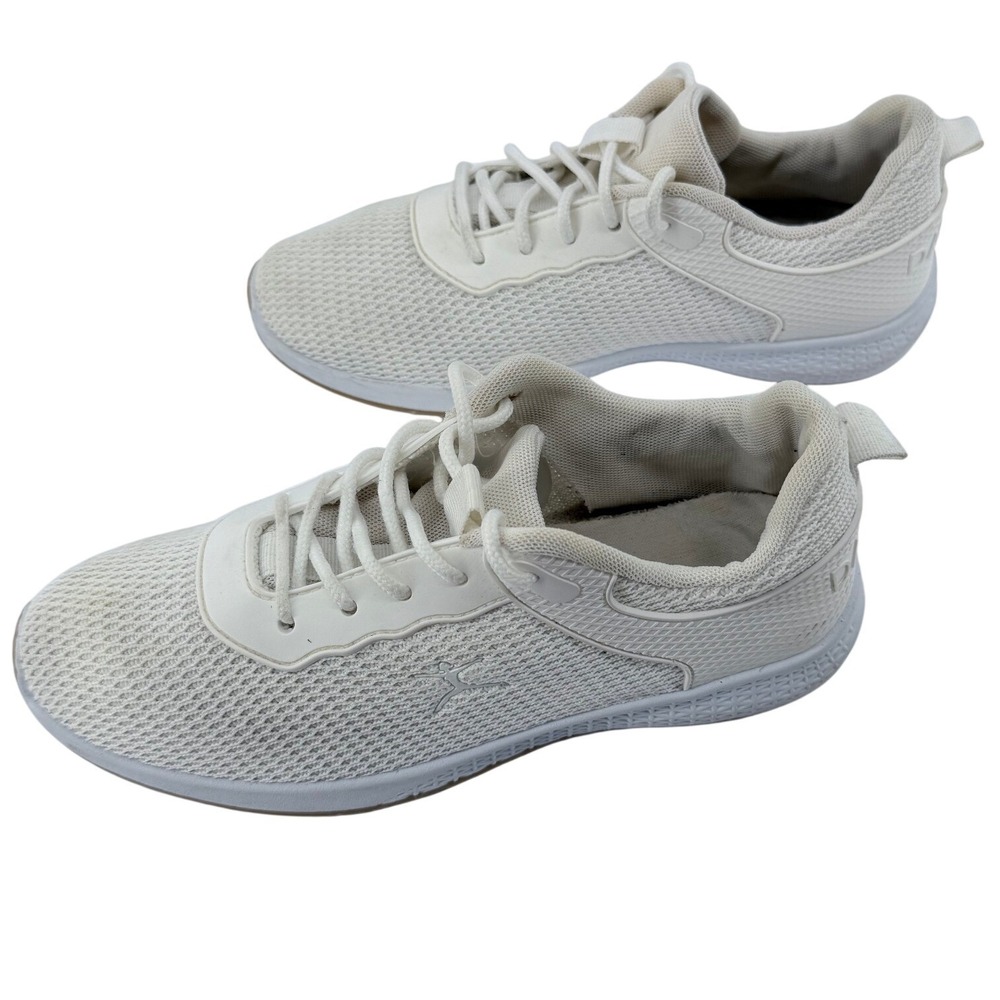 Danskin Praise Sneakers Women 7.5 Cream Vegan Mesh Lace Up Athletic Shoes Gym - Picture 2 of 12